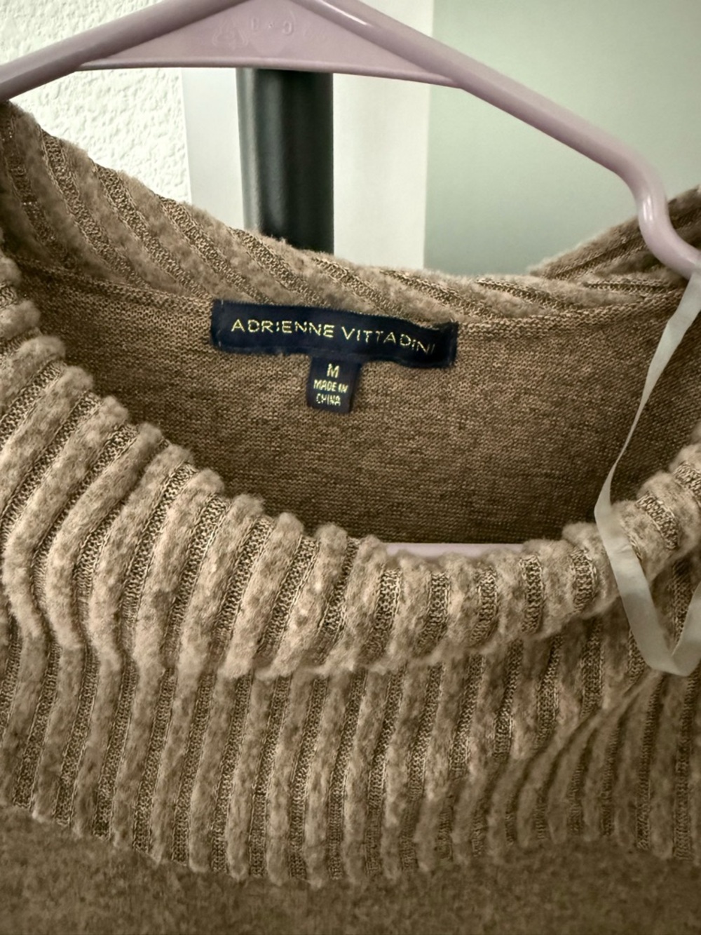 Light Brown Cowl Neck Sweater - Picture 2 of 2